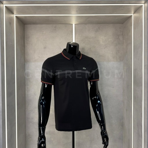 Lacoste Polo Yaka Siyah T-Shirt