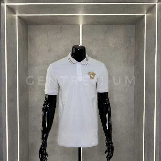 Versace Polo Yaka Beyaz T-shirt