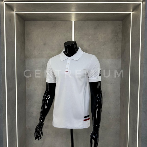 Moncler Polo Yaka Beyaz T-Shirt