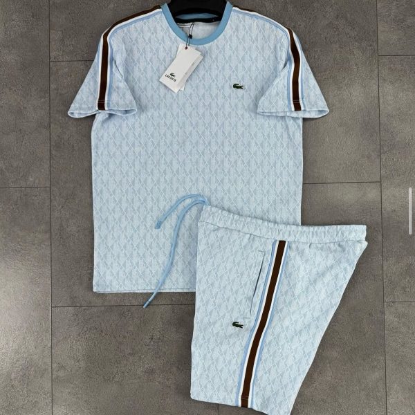 LACOSTE BEBE MAVİ ŞORTLU TAKIM